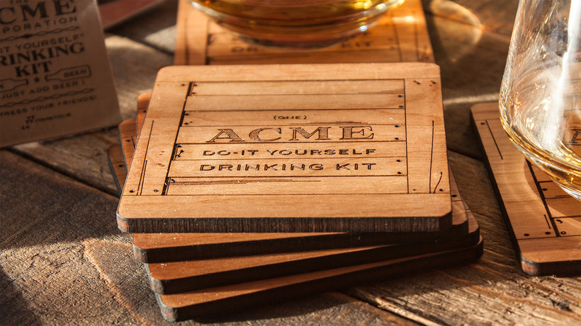 ACME Crate Coasters