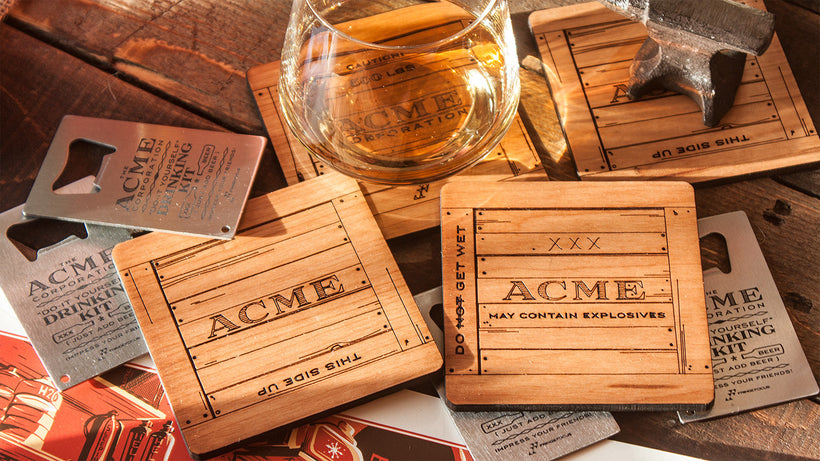 ACME Crate Coasters