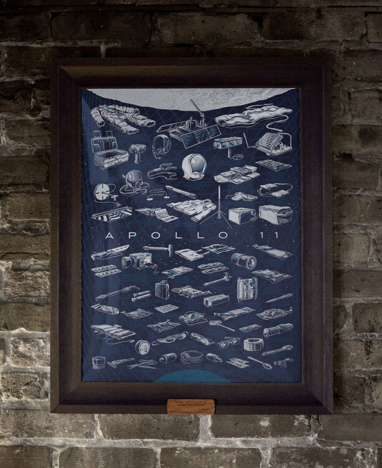 The Apollo 11 Collection NASA Moon landing poster by Fringe Focus