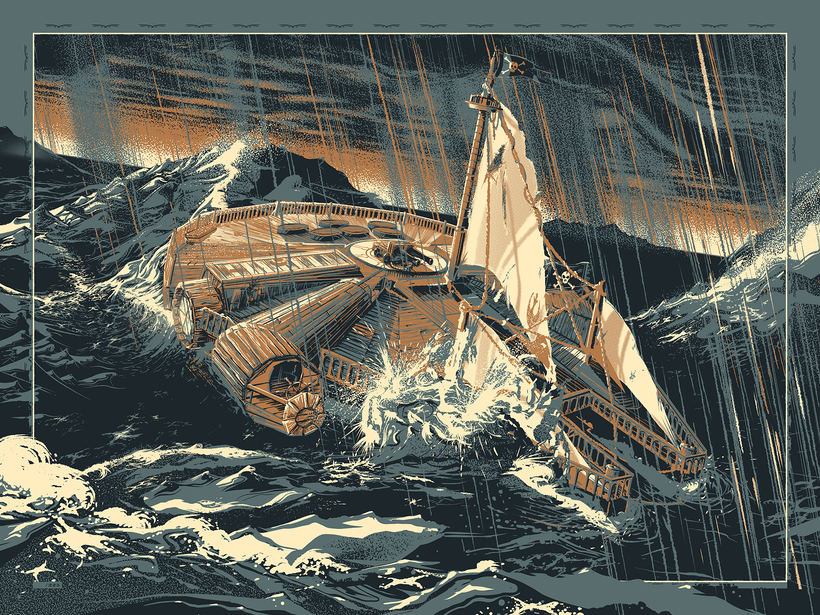 Falcon of the Seven Seas | Millenium Falcon Poster