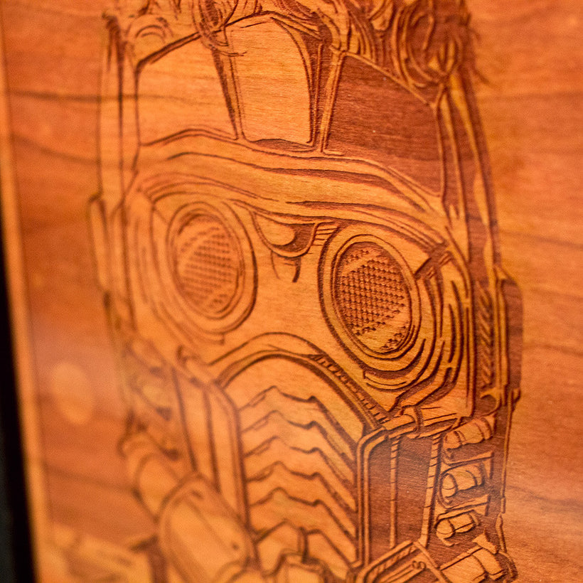Star Lord, Man. Wood Portrait