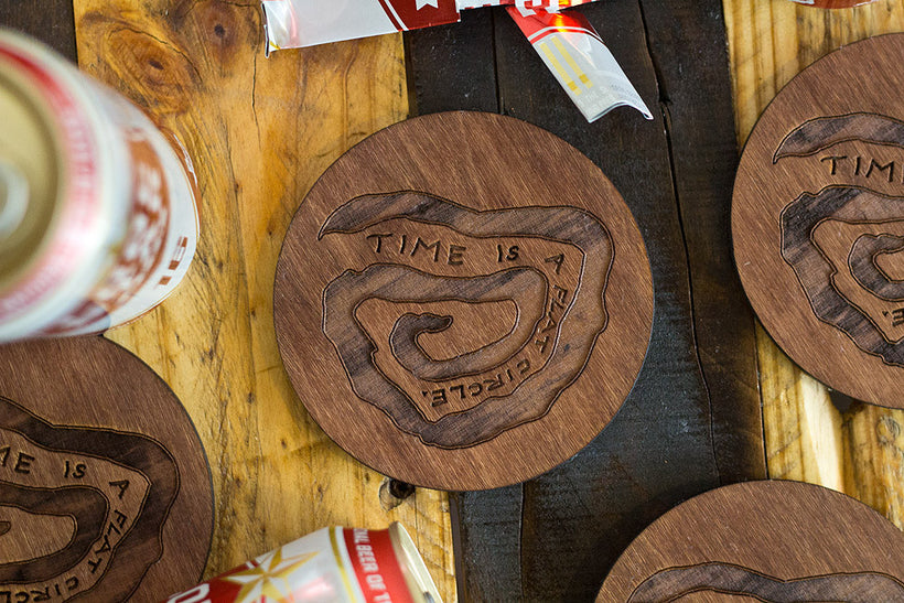 Time Is A Flat Circle - Coaster Set