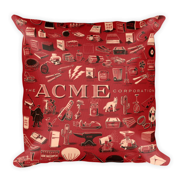 ACME Corporation Square Pillow