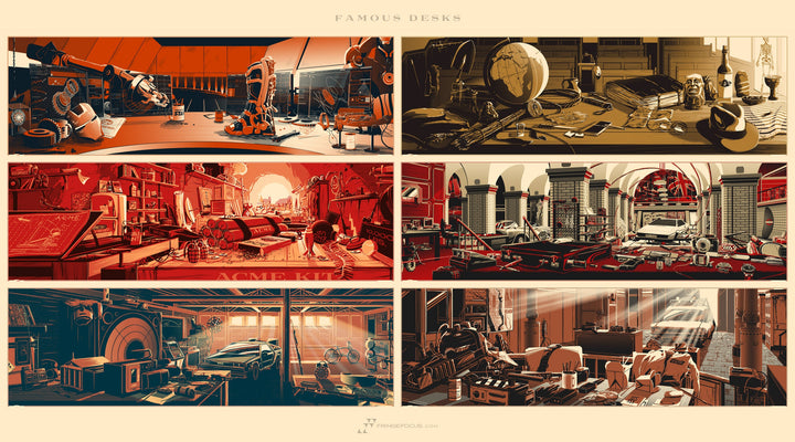 Famous Desks Poster Series