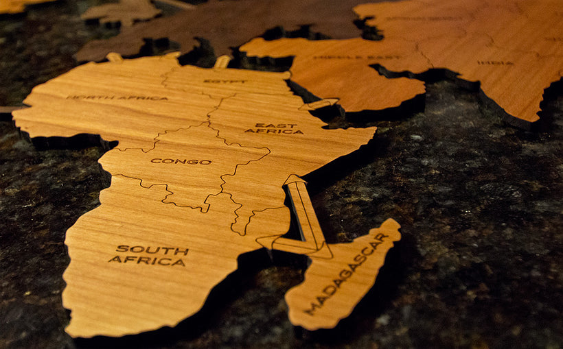 Wooden World Map | Luxury Board Game