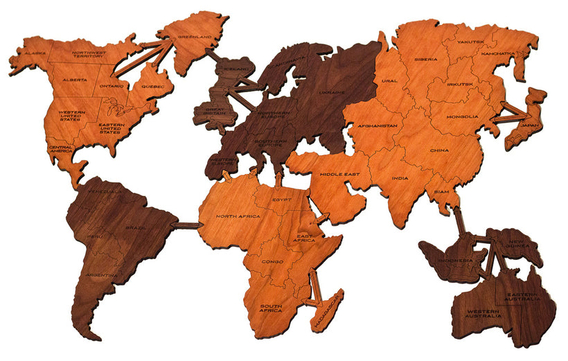 Wooden World Map | Luxury Board Game