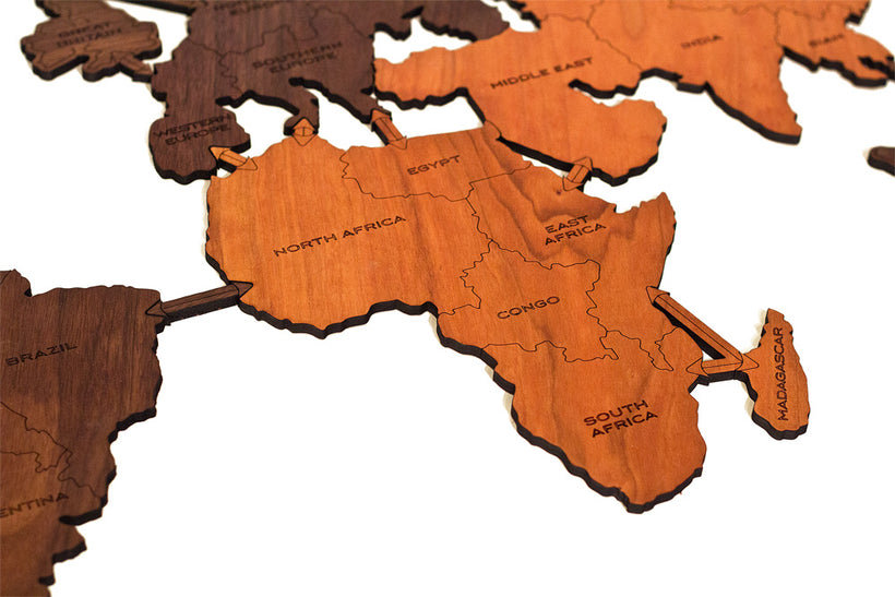 Wooden World Map | Luxury Board Game