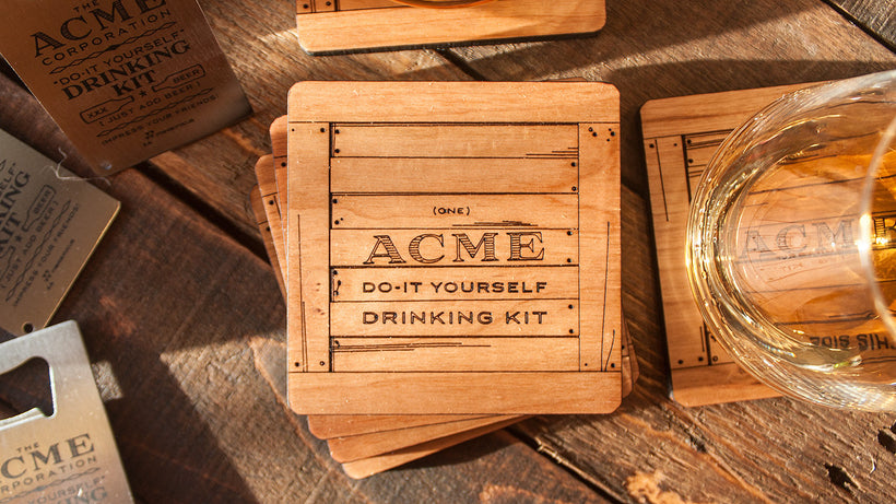 ACME Crate Coasters