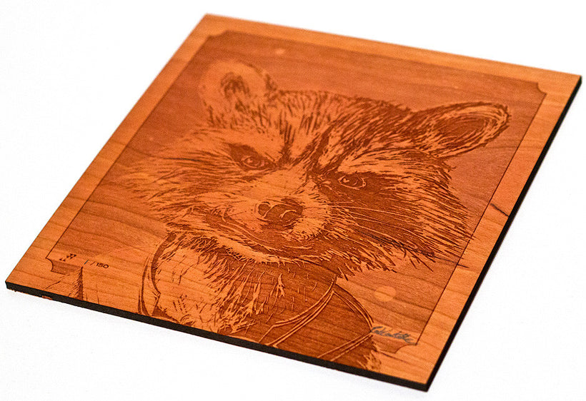 What's a Raccoon? Wood Portrait