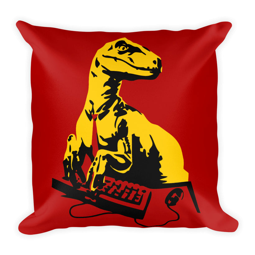 Office Raptor: Square Pillow