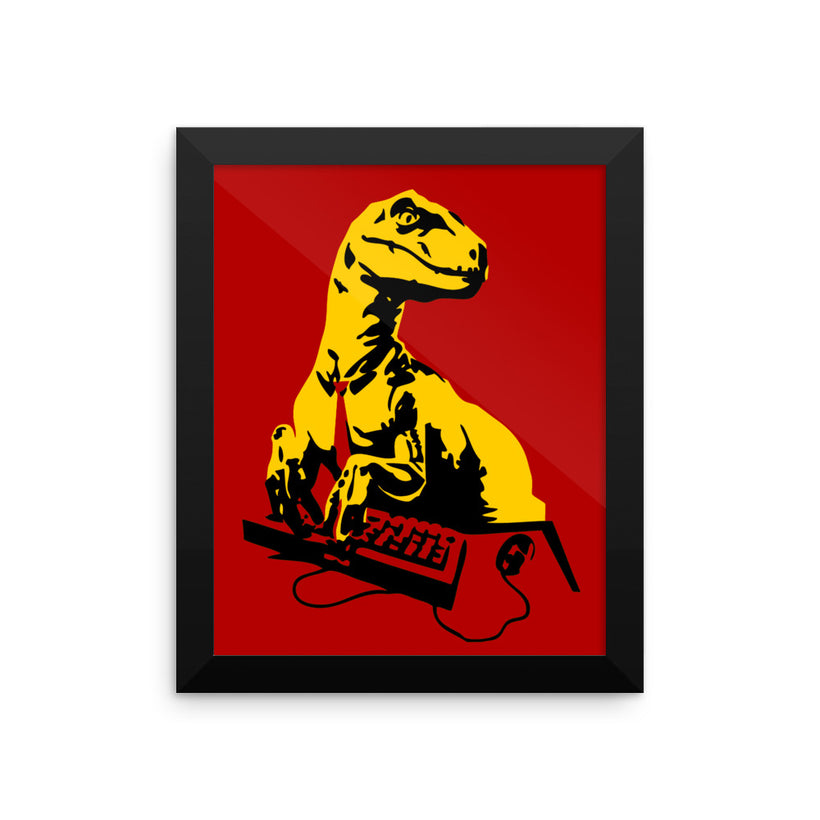 Office Raptor: Framed poster