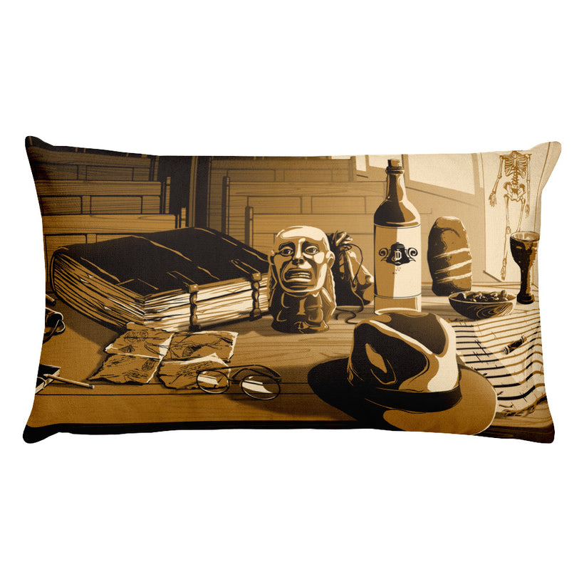 Desk of Dr. Jones: Rectangular Pillow